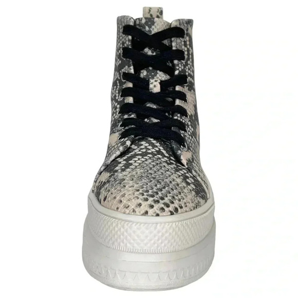 Madden Girl Chucki Snake Print Faux Leather High Top Womens Sneakers Size 8.5M - Picture 4 of 13